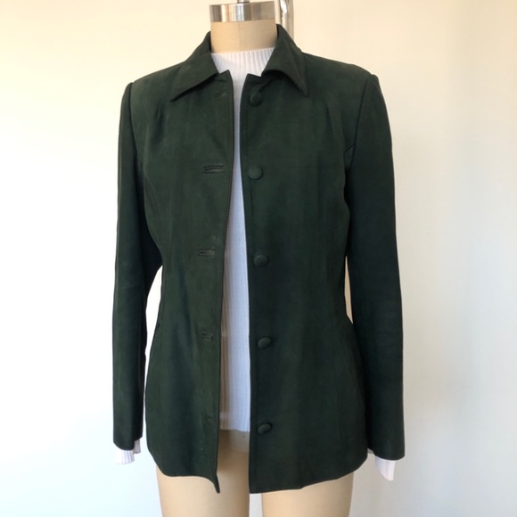 Vintage green leather jacket from Ecuador - Picture 3 of 14